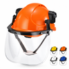 W-018V construction safety helmet with face shield