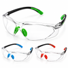 Safeyear SG003 lightweight anti-fog safety glasses with clear polycarbonate lens and comfortable temple design
