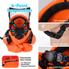 Safety Helmet with Face Shield and Ear Muff Protection M-5017 Orange