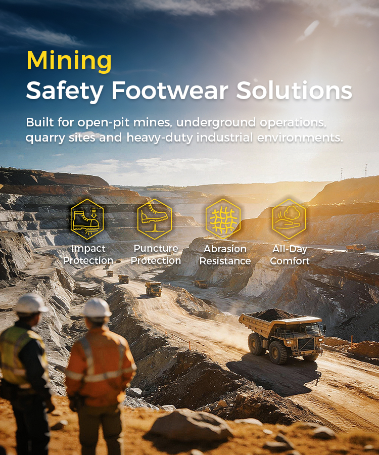 Underground vs Open-Pit vs Quarry Mining Safety Boots: What Protection Does Each Worksite Need?