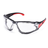 SG037 Red foam-lined anti-fog safety glasses for dusty work