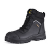 AS 2210.3 S3 Steel Toe Mining Safety Boots With Zipper | M-8577BK 
