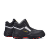 Premium Black Leather Industrial Safety Work Shoes M-8027PRST SiteShield Pro