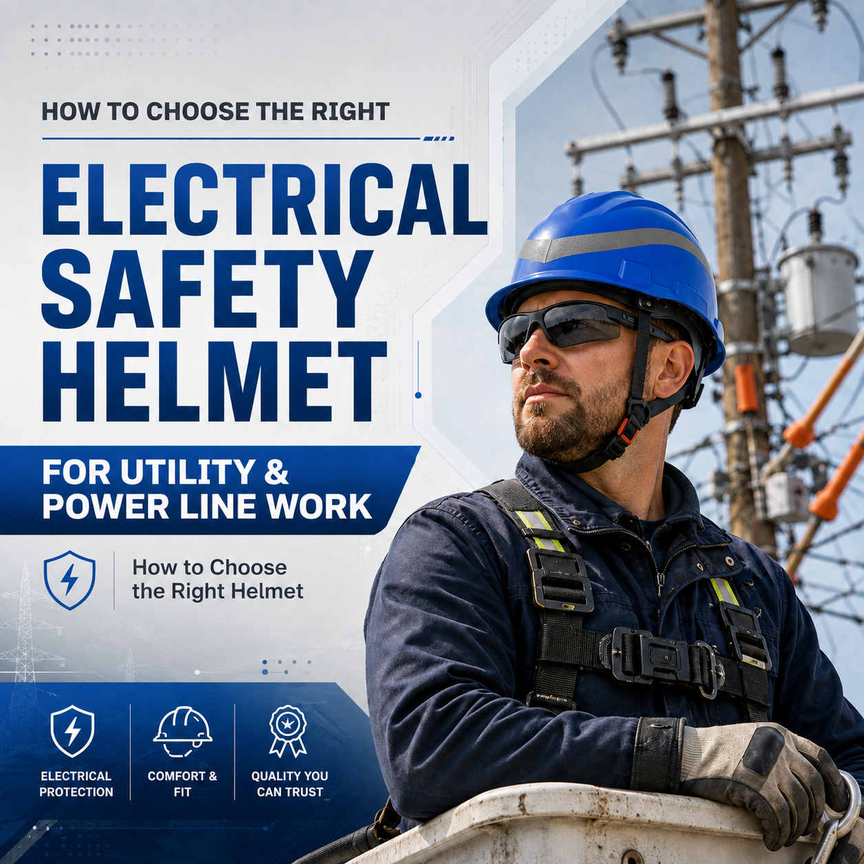 How to Choose the Right Electrical Safety Helmet for Utility and Power Line Work