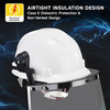 Non Vented Safety Helmet with Face Shield Visor