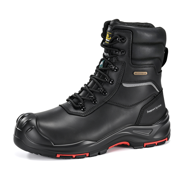 CSA certified waterproof insulated winter safety boots H-9552BK with composite toe