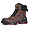 Winter mining safety boots H-9552 brown with waterproof insulation and composite toe protection