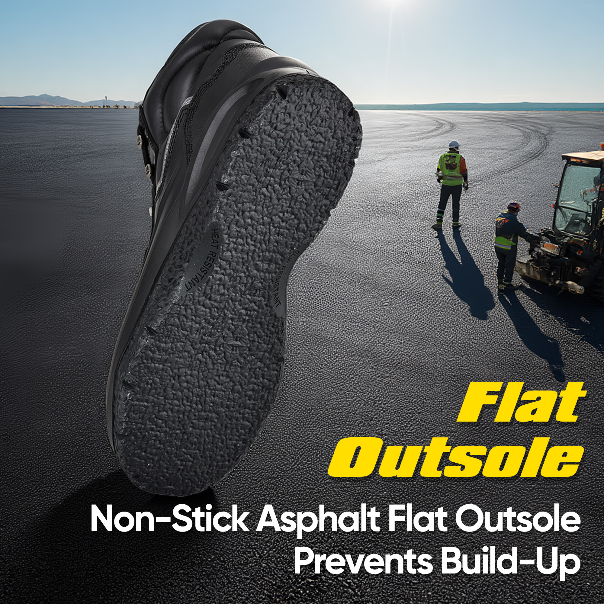 Asphalt Paving Safety Boots with 300℃ Heat Resistant Outsole | M-8565PV