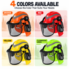 Forestry Safety Helmet with Mesh Visor & Earmuffs M-5009
