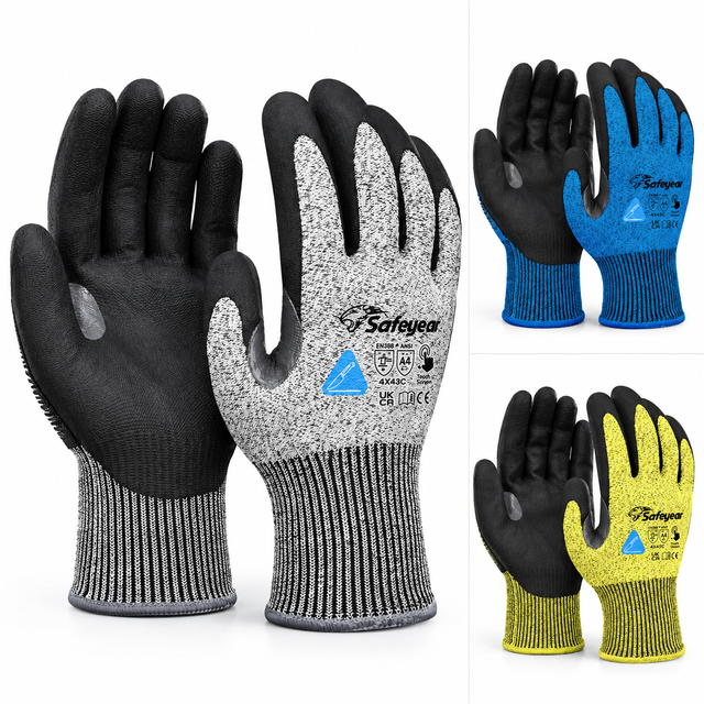 Safeyear PD8045 High-Dexterity Cut Resistant Work Gloves