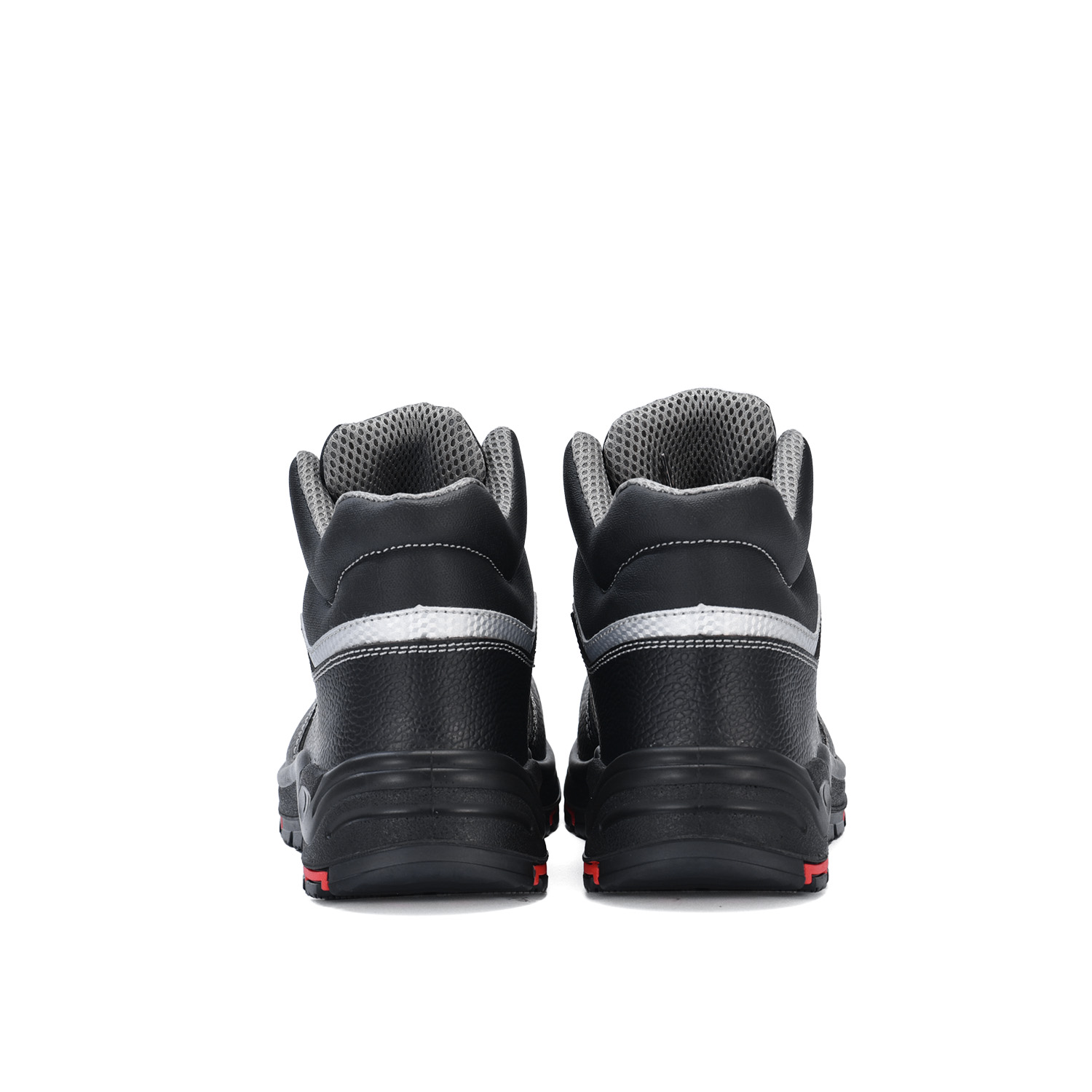 Premium Black Leather Industrial Safety Work Shoes M-8027PRST SiteShield Pro