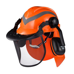 Forest Helmets With Face Shield M-5009 Orange