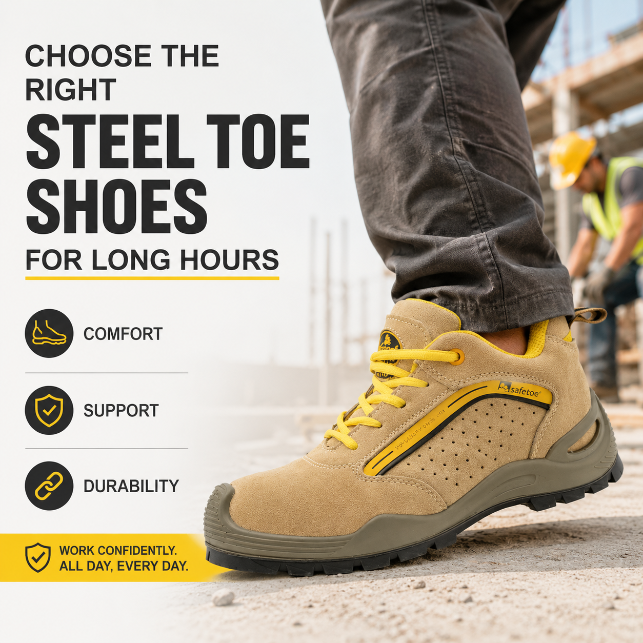 You Can Try Our Steel-Toe Shoes with Confidence