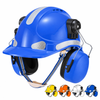 W-018EM construction safety helmet with earmuffs