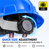 W-003R safety helmet with adjustable ratchet suspension system