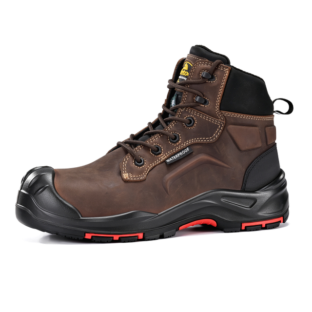 CSA certified metal free composite toe safety boots M-8552 with waterproof leather construction