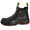 M-8025NBK black Chelsea slip-on safety boots with composite toe and Kevlar puncture protection