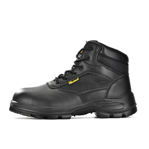 M-8515 tactical style S3 safety boots with leather upper, steel toe and steel midsole protection