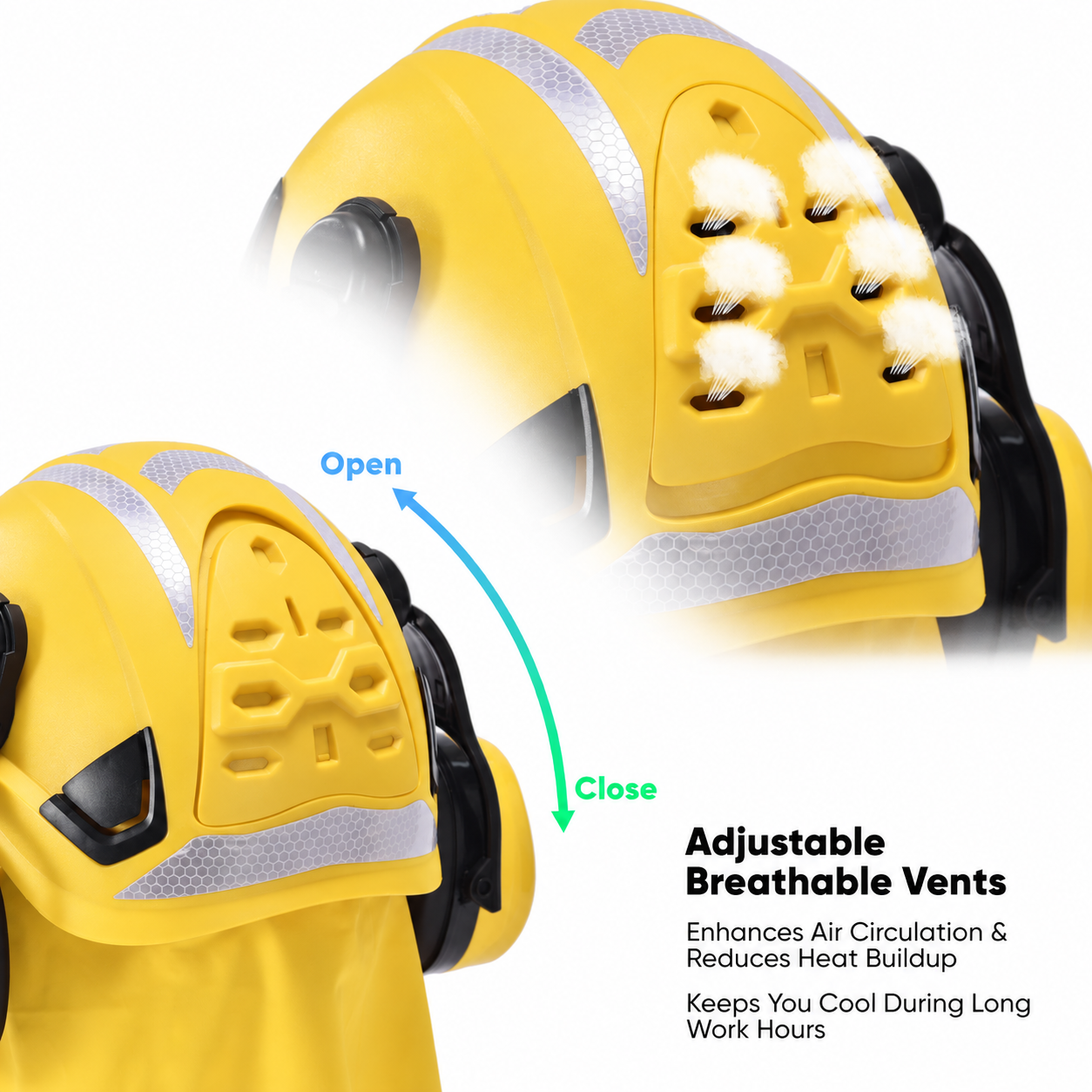 Safety Helmet with Face Shield and Ear Muff Protection M-5017 Orange