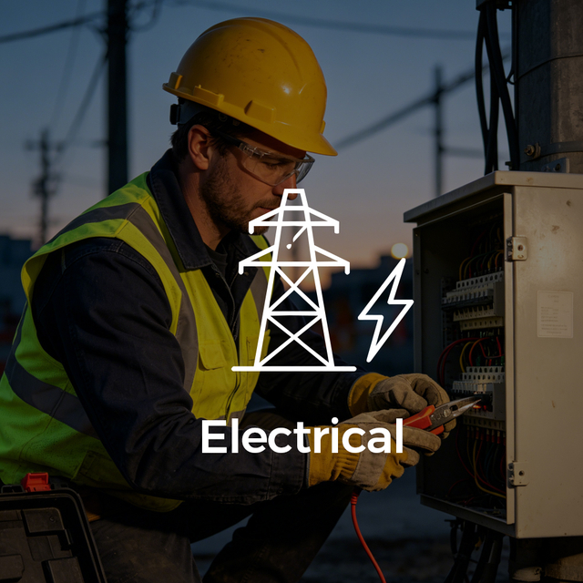 Electrical safety helmets for workers in electrical and power industries