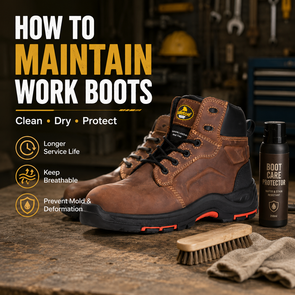 Why and how to maintain work boots