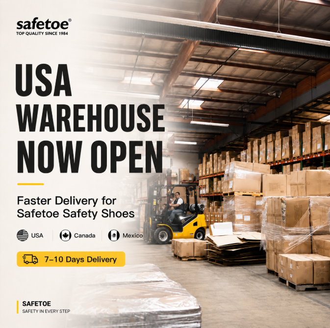  USA Warehouse Starts Operation Safety Shoes