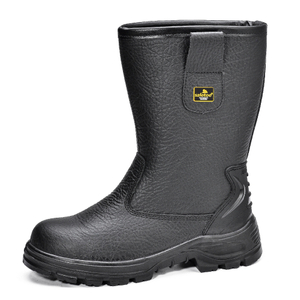  Steel Toe Industrial & Construction Boots for Men Working H-9430 Black