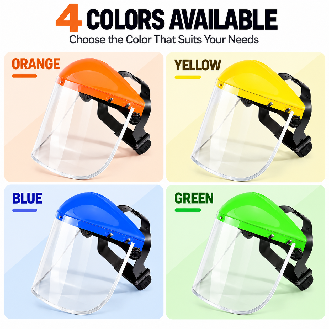 Industrial Face Shield with Clear Visor M-5002A1