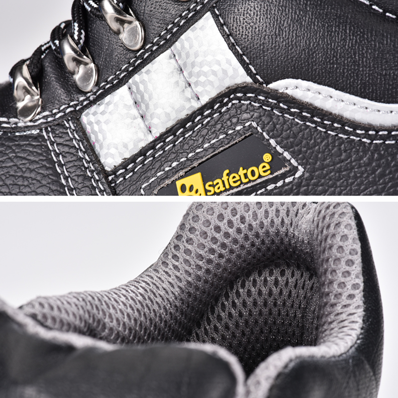 VortiGard™ Stainless Steel Plate Site Black Protective Work Boots M-8027
