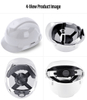 Miner & Construction Safety Helmets W-003 White