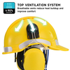  Vented Safety Helmet with Earmuffs Hearing Protection