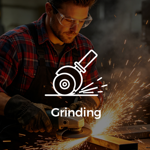 Grinding safety glasses for industrial eye protection