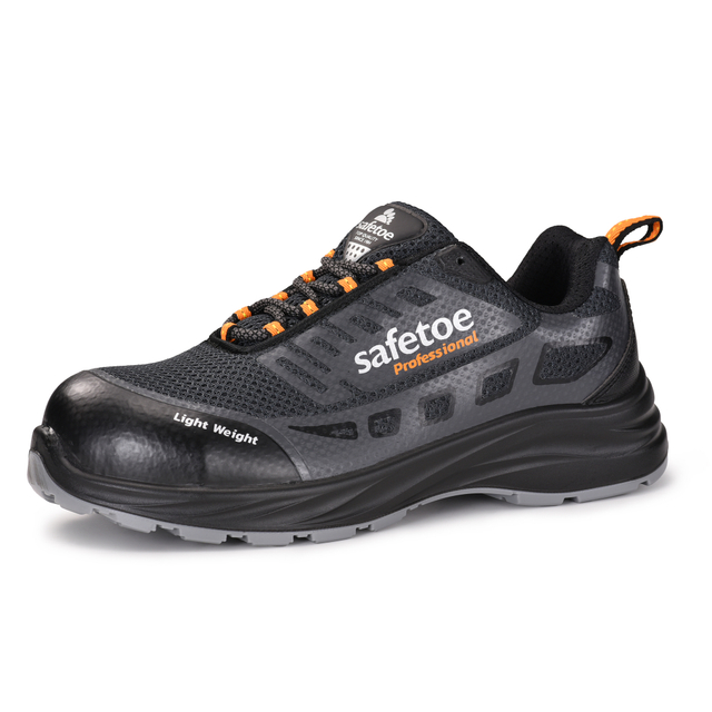 L-7571 lightweight breathable safety sneakers with composite toe and Kevlar puncture protection