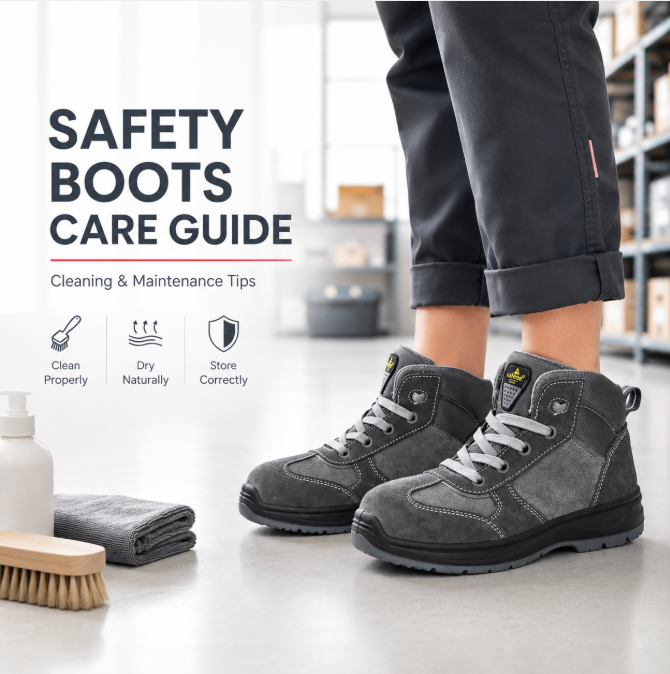 You Can't Be Careless When Cleaning Safety Boots Either