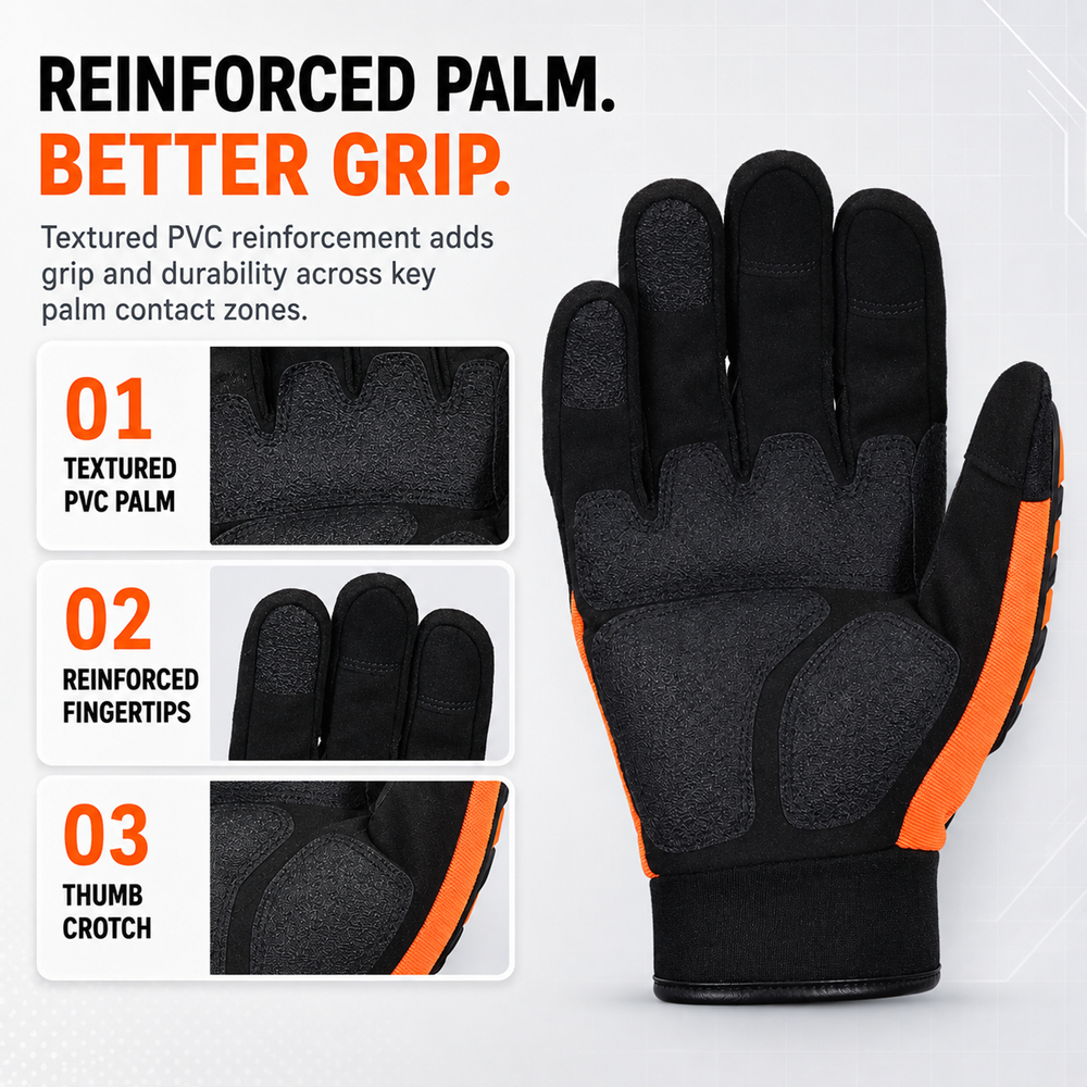 Impact Protection Mechanic Gloves FL-9001