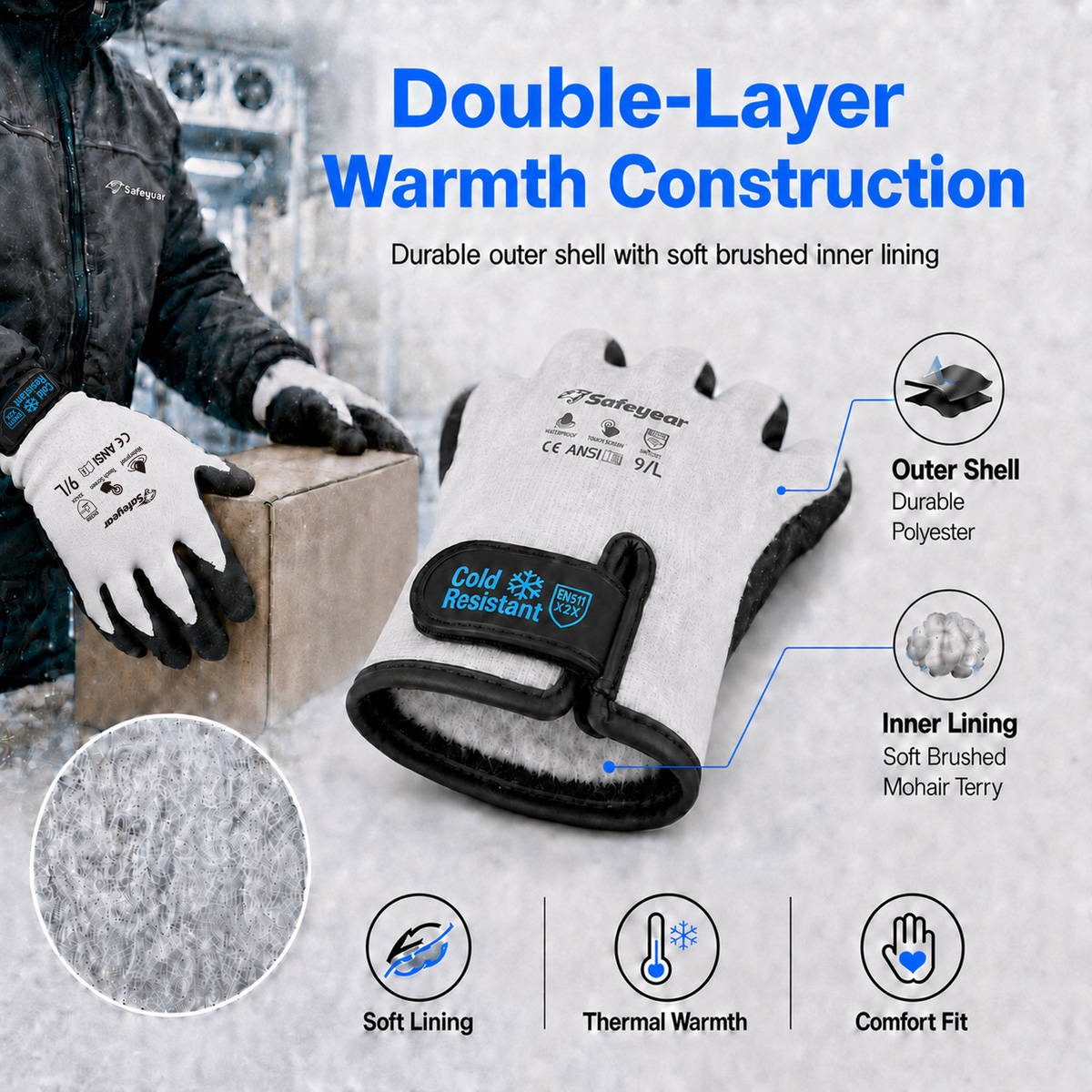 Cold Weather Work Gloves FL-9002