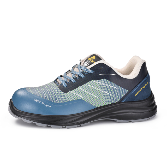 Men’s Lightweight Breathable Safety Sneakers for Warehouse Work L-7572 