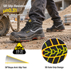 Black Cow Certified Industrial Construction Safety Shoes M-8520PRST