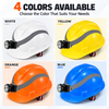 W-003L underground utility safety helmets in white yellow orange and blue