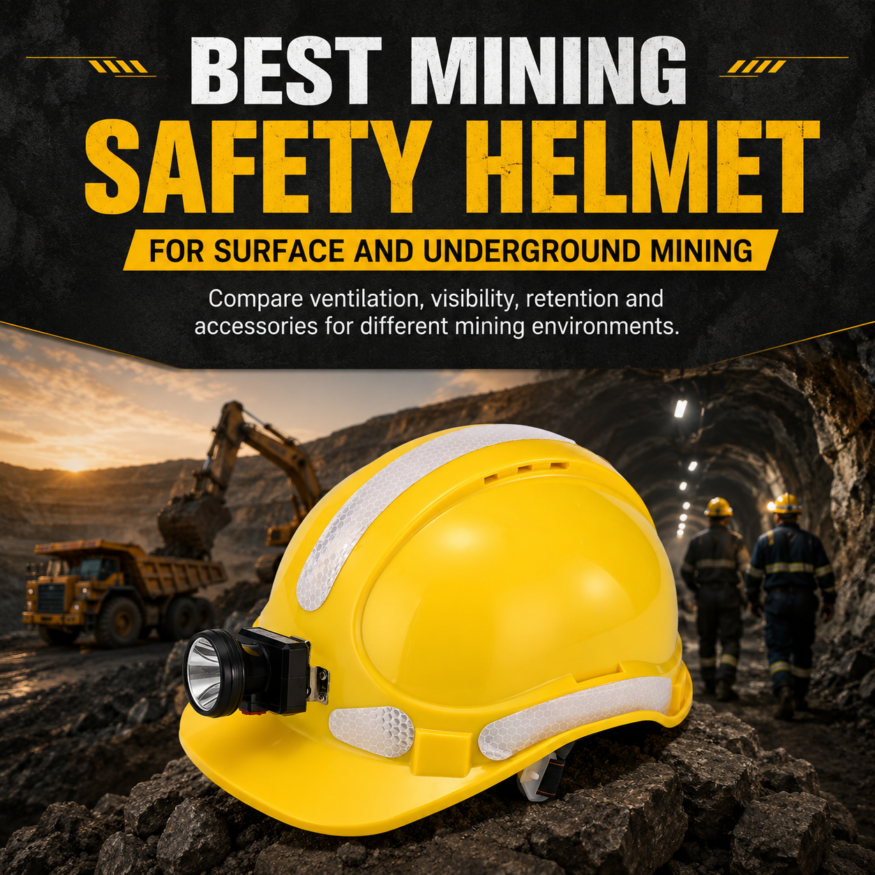 How to Choose the Best Mining Safety Helmet: A Buyer's Guide for Surface and Underground Operations