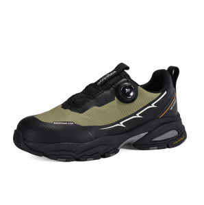 L-7601 Green lightweight safety trainers with aluminum toe and PE puncture protection