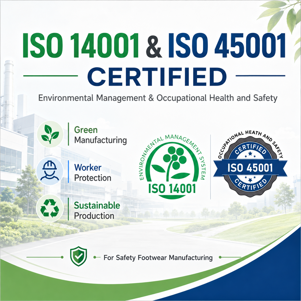 Green and Safe Manufacturing Commitment — Langzhifeng Protective Technology Achieves ISO 14001 & ISO 45001 Dual Certification