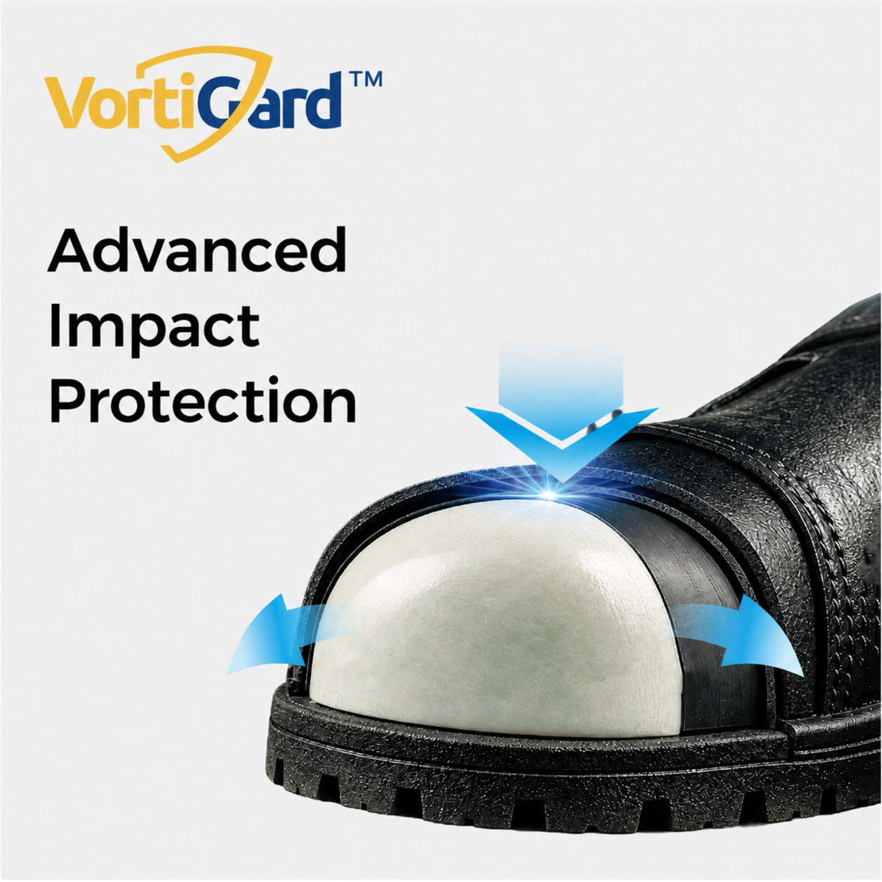 VortiGard™ composite safety toe providing advanced impact protection