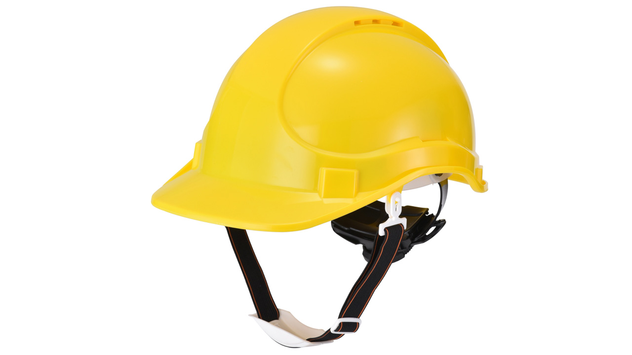 Vented CE & ANSI Certified Hard Hat W-018 Yellow