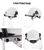 Non Vented Safety Helmet with Face Shield Visor