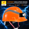 W-003L non-vented safety helmet designed for utility and electrical work