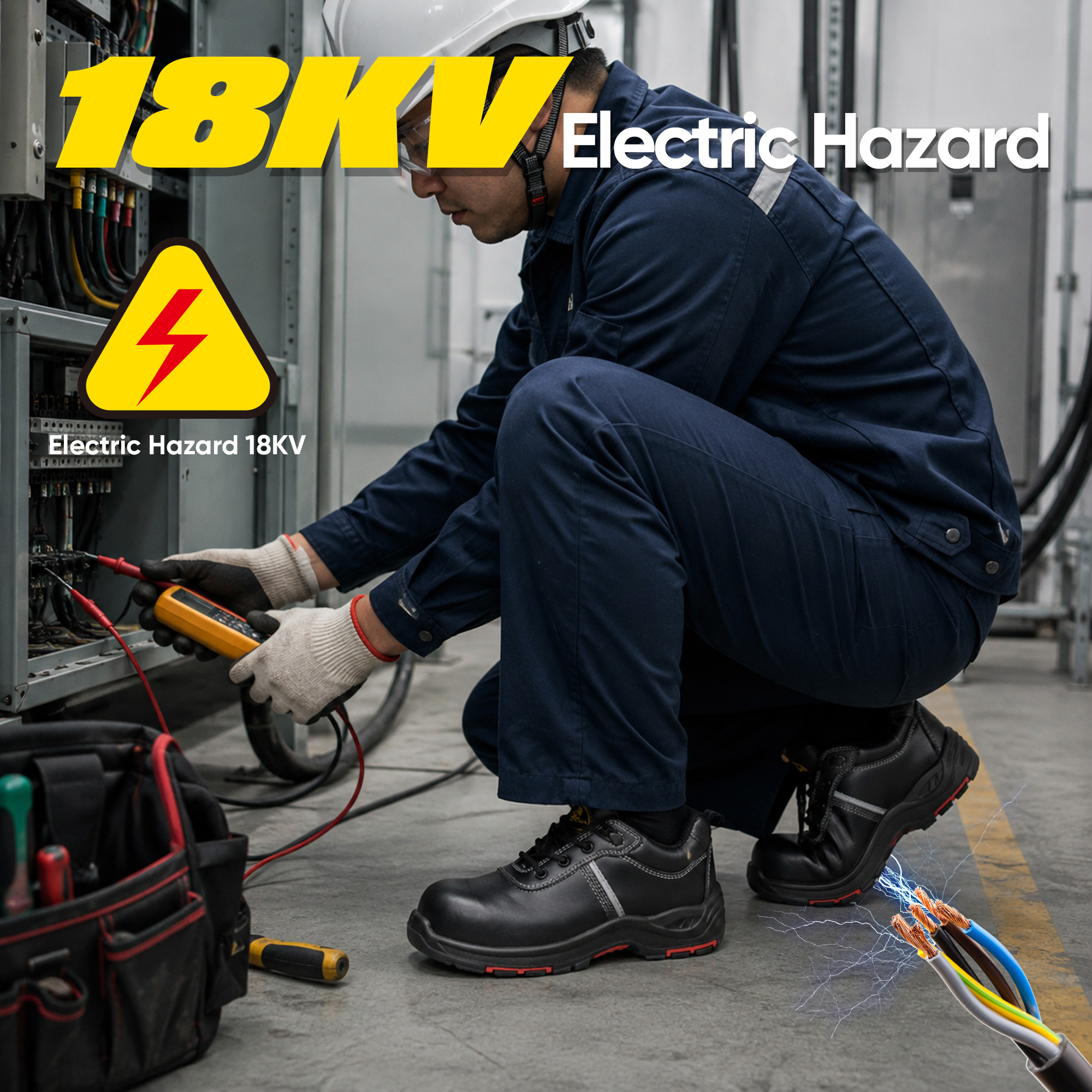 Lightweight EH Electrical Safety Shoes | Composite Toe L-7536EH