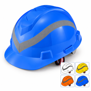 W-003R Class E electrical safety helmet with reflective strips