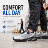 Worker wearing lightweight L-7601 safety shoes for all-day comfort