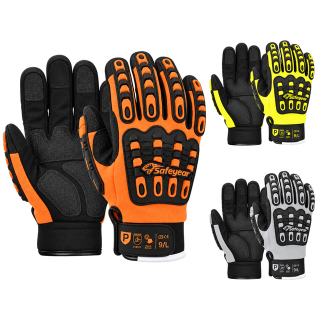 Safeyear FL-9001 Impact Protection Mechanic Gloves
